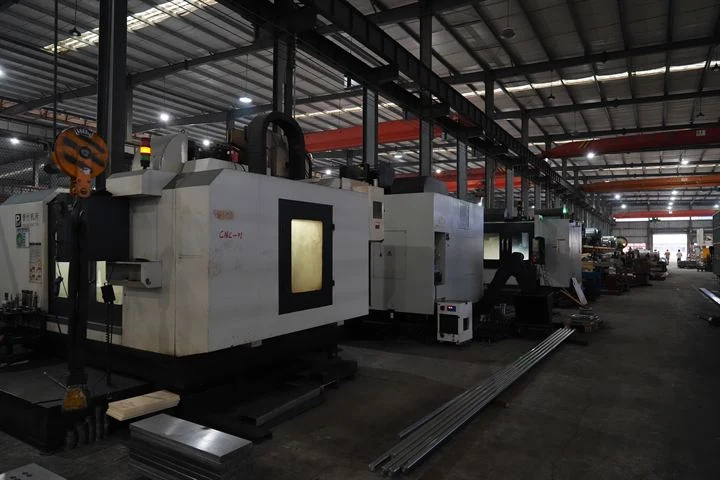 CNC machining centres inside the factory
