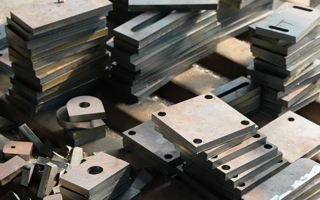 Prepared machine parts and brackets