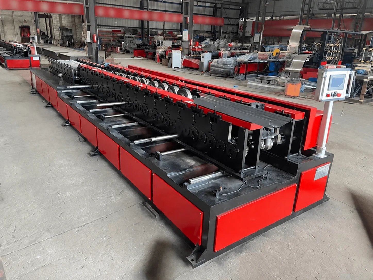 Steel door frame line