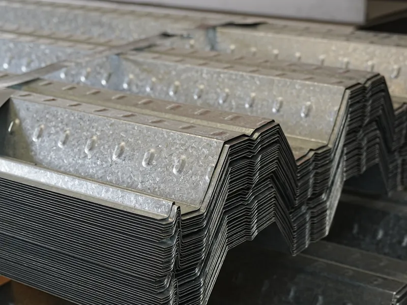 Open-rib composite floor deck