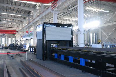 HLC-750 structural-section laser cutting equipment in our Xiamen production base