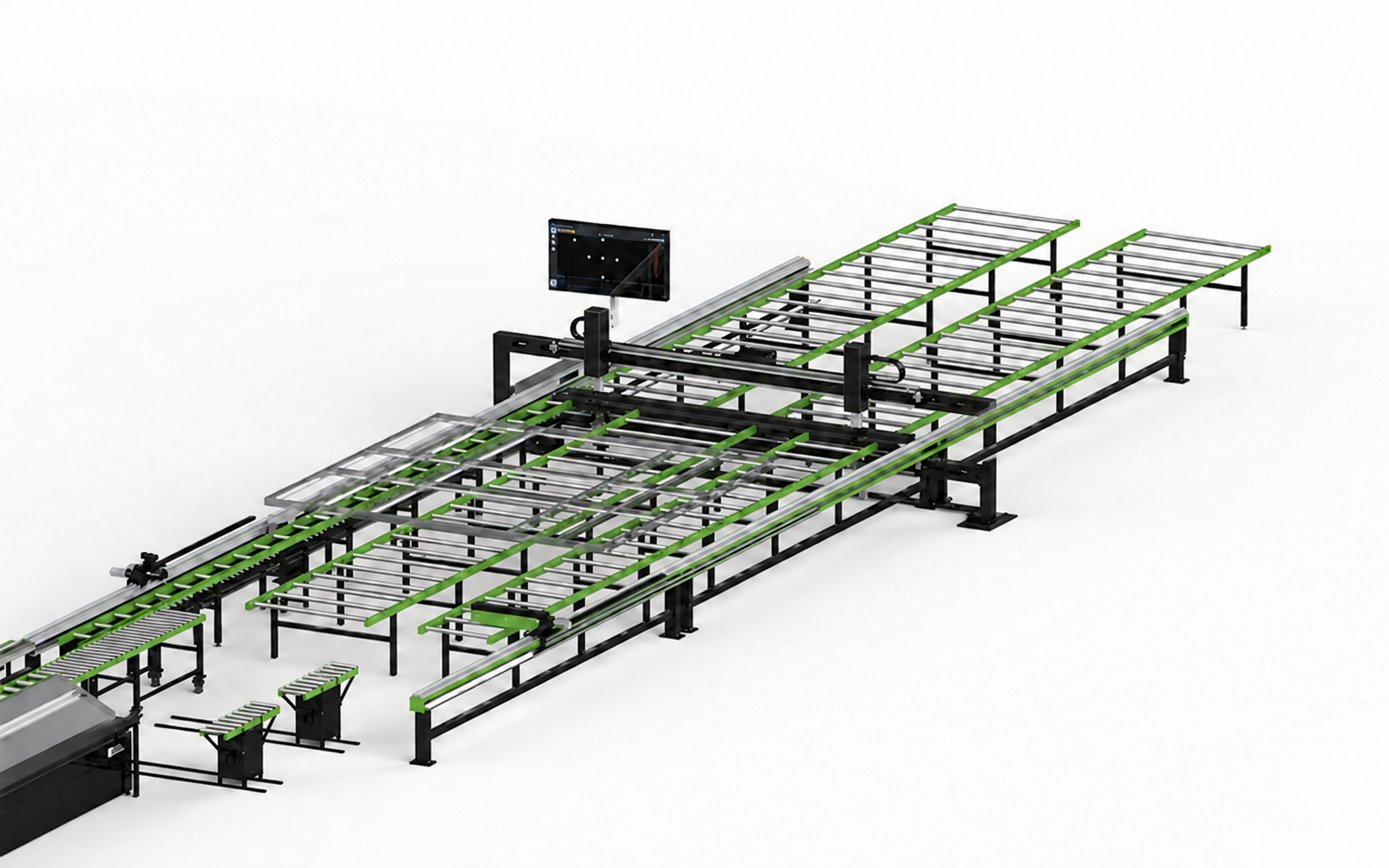 HWF-4000 wall-frame assembly station catalogue illustration